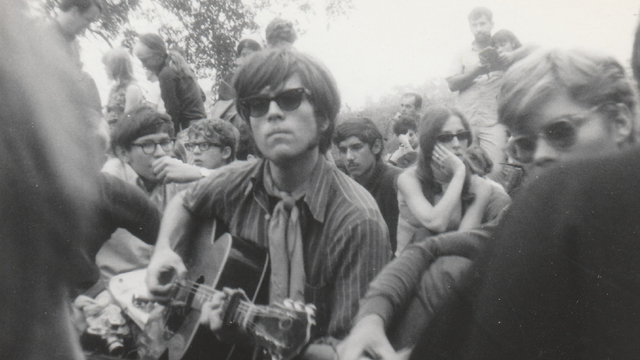 Eric Andersen at Philadelphia Folk Festival, 1967. Credit: The Eric Andersen Archives.